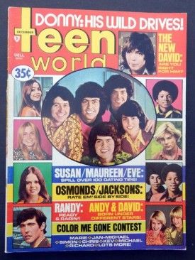 Teen World Michael Jackson, David Cassidy, Osmonds, December 1973 (Collectible Single Back Issue Magazine)