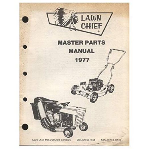 Original 1977 Lawn Chief Master Parts Manual Rotary & Riding Mowers ...