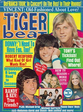 Tiger Beat Donny, Marie, Randy, Tony - October 1974 (Collectible Single Back Issue Magazine)