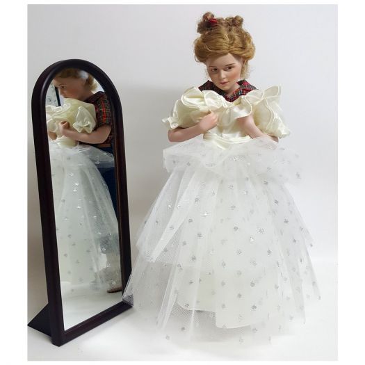 Danbury Mint Norman Rockwell Prom Dress 17 Doll with Dress & Mirror