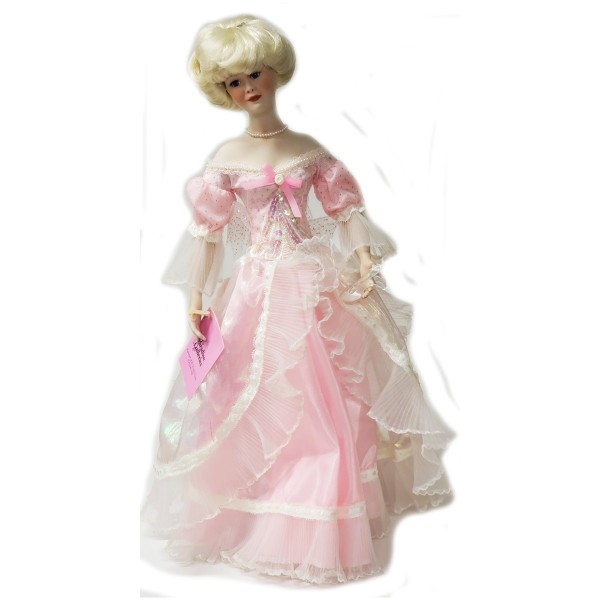 Paradise Galleries Cinderella Porcelain Doll 18 With Glass Slipper Patricia Rose