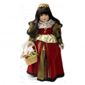 1992 WORLD GALLERY 16 Porcelain Doll Caterina Queen Isabella Limited Edition HS500