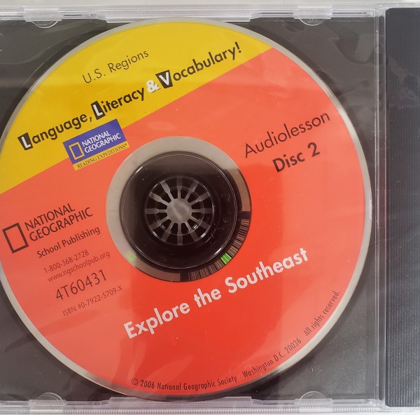 National Geographic, Language, Literacy & Vocabulary! Audiolesson Disc 2 Explore the Southeast (DVD)