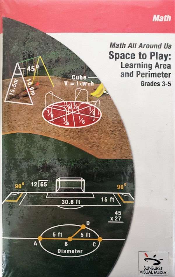 Sunburst Visual Media DVD & VHS Video Set: Math All Around Us Space to Play: Learning Area and Perimeter (Grades 3-5) (DVD)