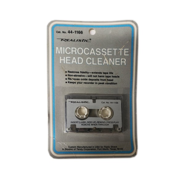 Realistic Micro Cassette Head Cleaner