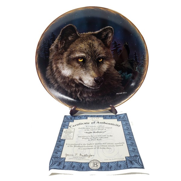 Wolf Plate Night Radiance from Profiles of Night Collection by Peter Kull 1997