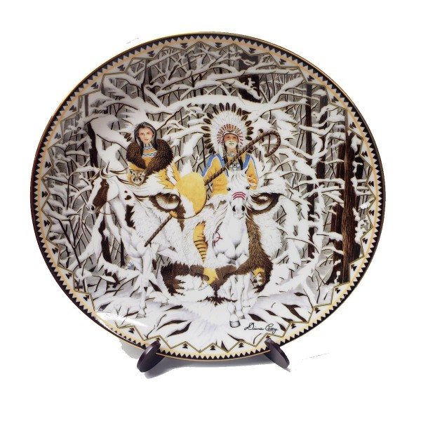 Native American Indian Collector Plate Watchful Eyes from Where The Paths Join by Diana Casey #58193