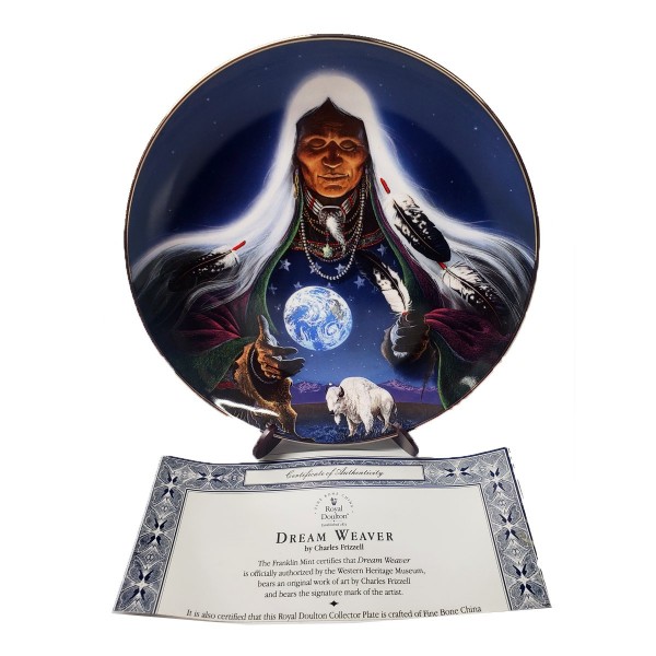 Native American Indian Collector Plate Dream Weaver #B11VN06
