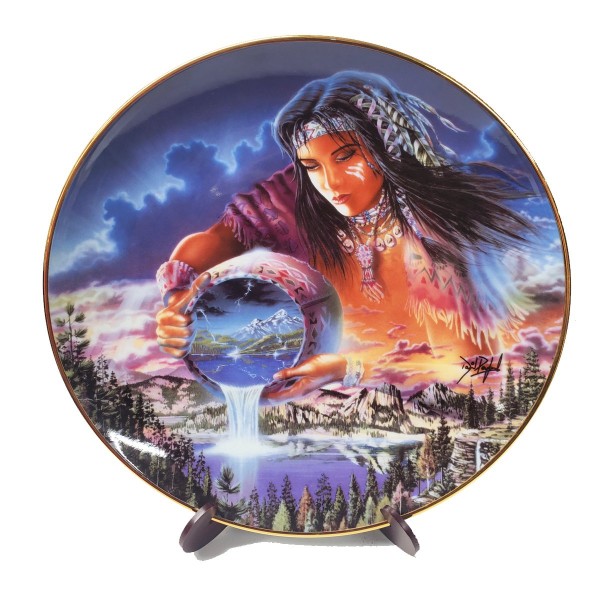 Native American Indian Collector Plate The Waters of Life by David Penfound #B11VJ84