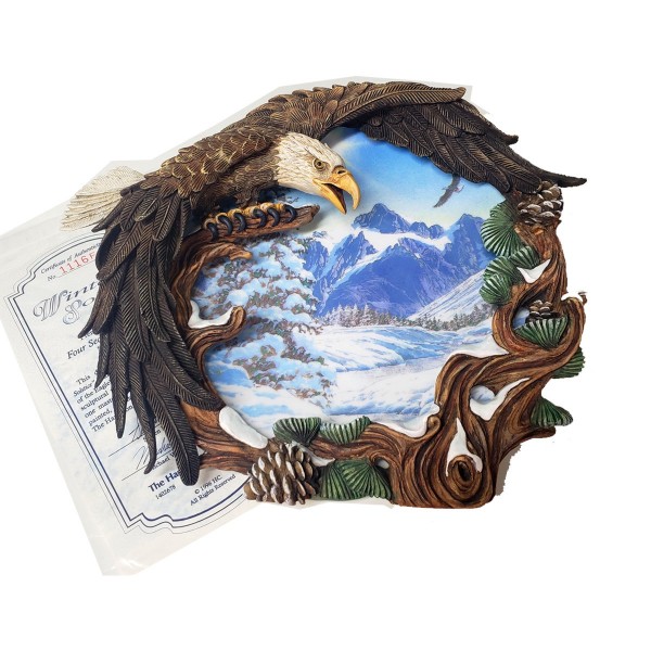American Eagle Plate Winter Solstice from The Four Season of the Eagle Collection 1996