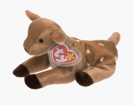 TY Beanie Baby - WHISPER the Deer