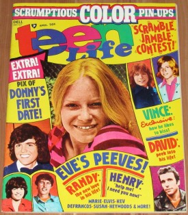 Teen Life Eve Plumb, Fonzie, David Cassidy, Donny Osmond, More April 1975 (Collectible Single Back Issue Magazine)