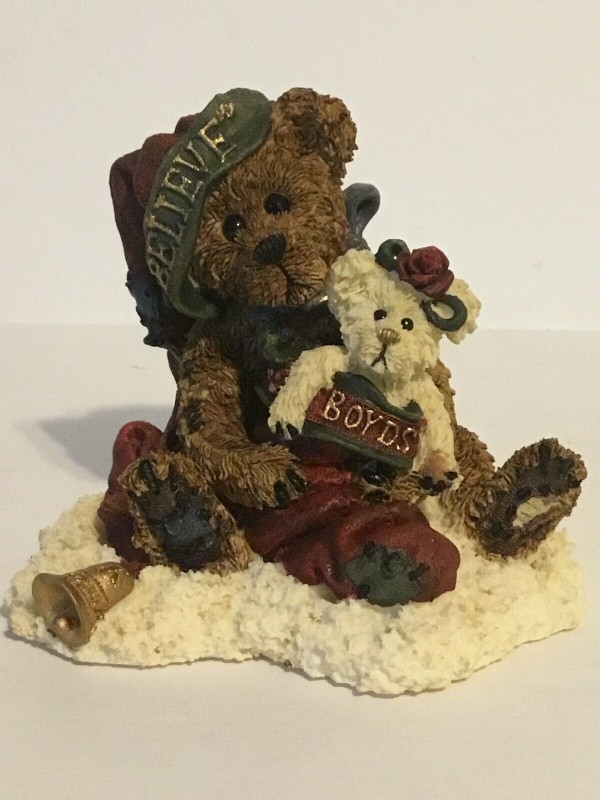 Boyds Bears Bearstone Resin Figurine Honey B Elfberg With Gabriella Believe 94577POG
