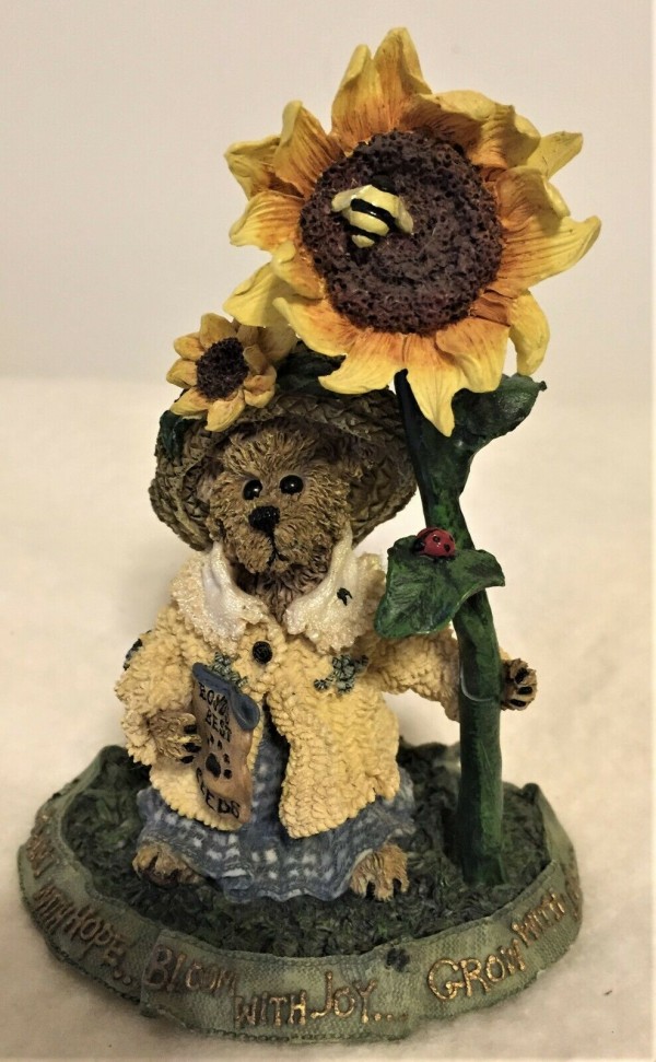 Boyds Bears Bearstone Resin Figurine Blossom B. Berriweather...Bloom with Joy 01999-21