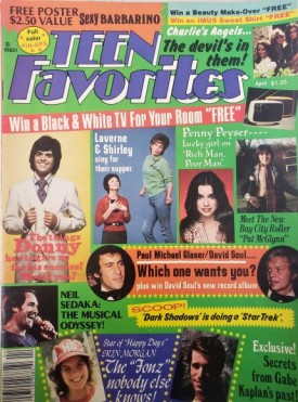 Teen Favorites Osmonds, John Travolta, Charlies Angels, Bay City Rollers, More April 1977 (Collectible Single Back Issue Magazine)