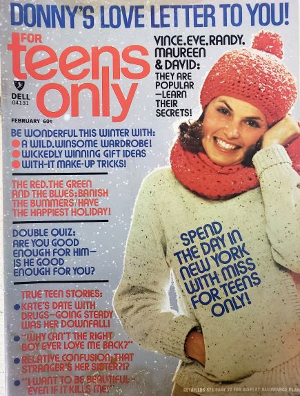 Teens Only Donny Osmond, David Cassidy Vince Van Patten, Eve Plumb, Randy Mantooth, Maureen McCormick February 1975 (Collectible Single Back Issue Magazine)