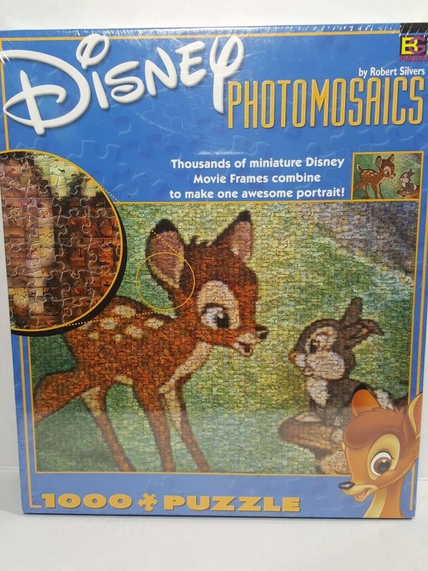 DISNEY BAMBI PHOTOMOSAICS Jigsaw Puzzle 1000 Piece Buffalo Games