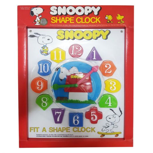 Peanuts Snoopy Preschool Shape Clock - Nokomis Bookstore & Gift Shop