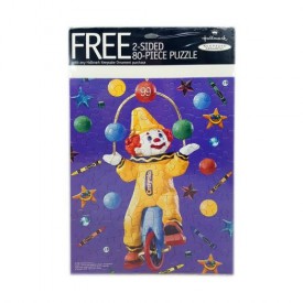 Hallmark 1999 Clownin Around Crayola Crayon 2-Sided Puzzle 80 Piece