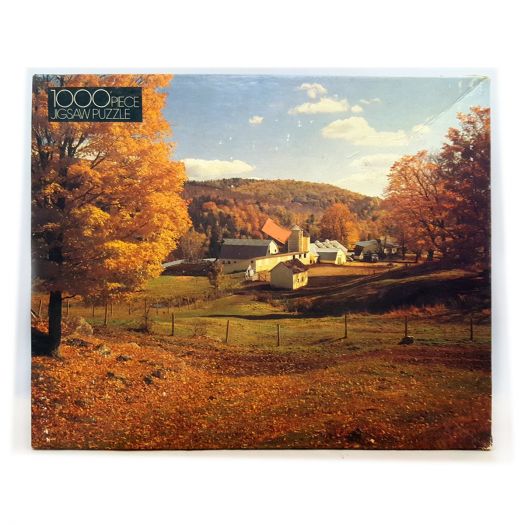 Vintage Whitman Autumn In The Country 1000 Piece Puzzle