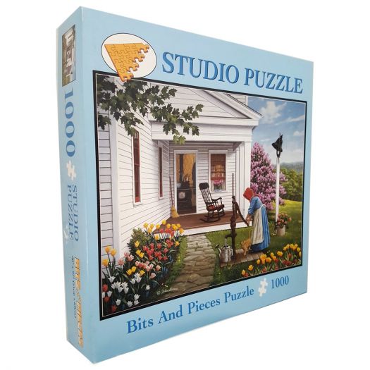 2004 John Sloane Bits and Pieces Studio Puzzle Labor of Love  1000 Piece Puzzle