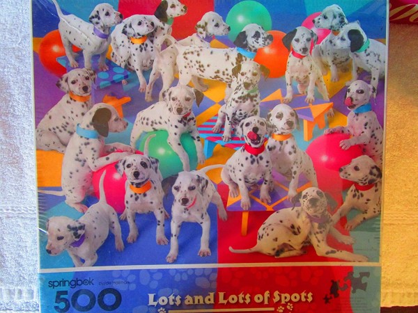 Lots and Lots of Spots 500 Piece Springbok Puzzle Dalmatian Puppies