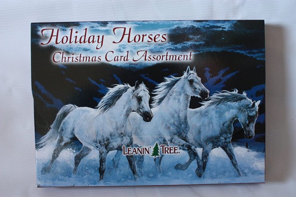 Leanin Tree Holiday Horses Christmas Card Assortment 20 Cards & 22 Envelopes