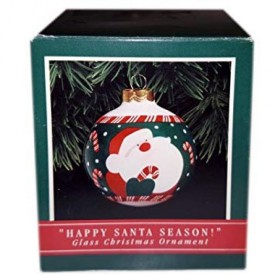 American Drug Store Collectible Happy Santa Season! Ball Ornament