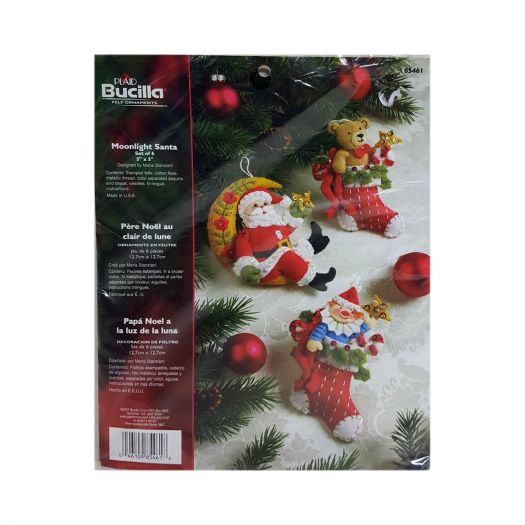 Bucilla Moonlight Santa Stocking Kit