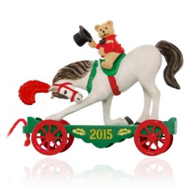 Hallmark Keepsake A Pony for Christmas #18 with Teddy Bear Holiday Ornament