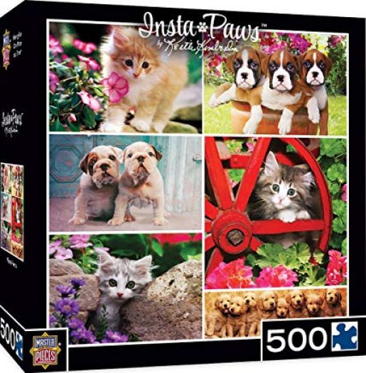 MasterPieces Instapaws #FuzzyFriends - Puppies & Kittens 500 Piece ...