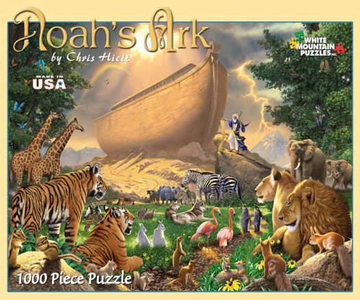 White Mountain Puzzles Noahs Ark 1000 Piece Puzzle - Nokomis Bookstore ...