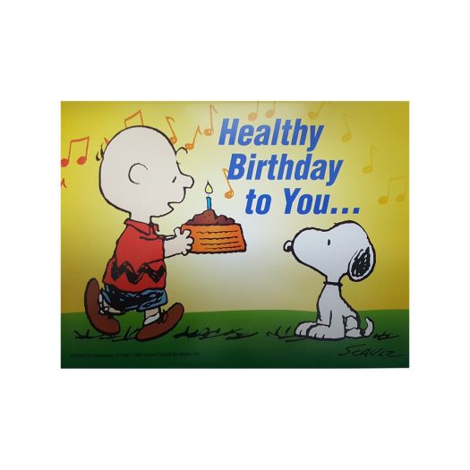 SmartPractice Doctor Healthy Birthday To You Funny Humor Peanuts Snoopy ...