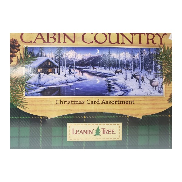 Leanin Tree Cabin Country Christmas Card Assortment 20 Cards & 22 Envelopes