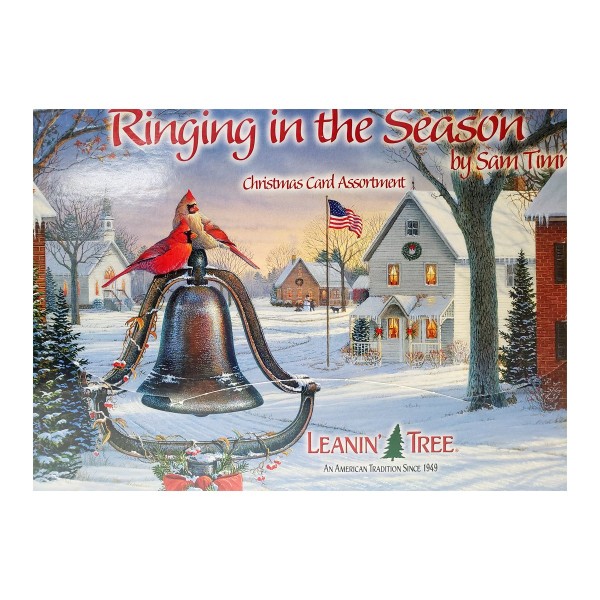 Leanin Tree Ringing in the Season Christmas Card Assortment 20 Cards & 22 Envelopes