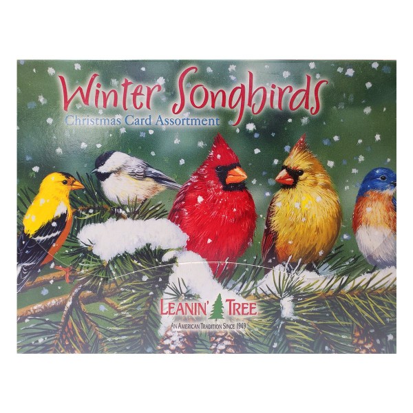 Leanin Tree Winter Songbirds Christmas Card Assortment 20 Cards & 22 Envelopes