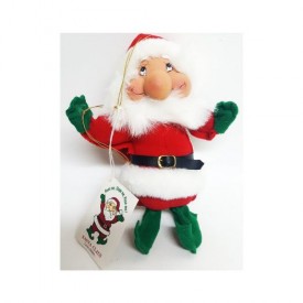 Vintage 1992 Santas Best The Santakins Bendable Poseable Santa Gnome Ornament