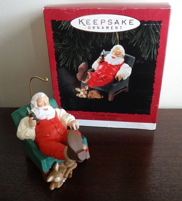 Hallmark Keepsake Ornament 1994 Relaxing Moment Coca-Cola Santa