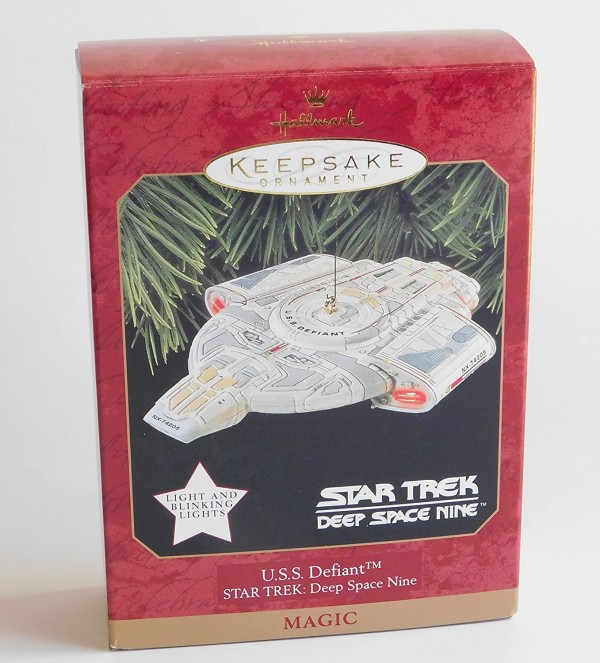 1997 Hallmark Keepsake Star Trek Deep Space Nine U.S.S. Defiant Lighted Ornament