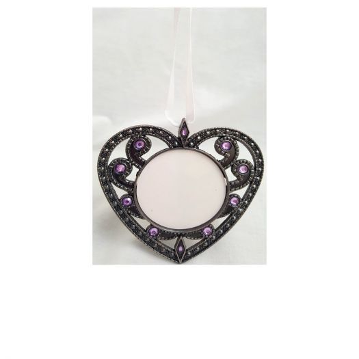 Avon Faux Gem Heart 3 In 1 Ornament Photo Frame Magnet
