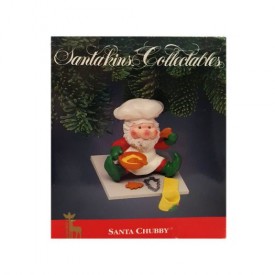 Santas Best Santakins Collectible Ornament - Santa Chubby Chef Baker