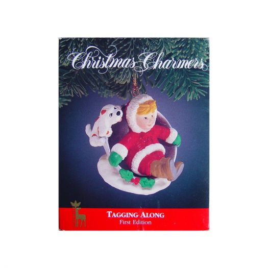 Santas Best Christmas Charmers Tagging Along Ornament 1991 Rennoc