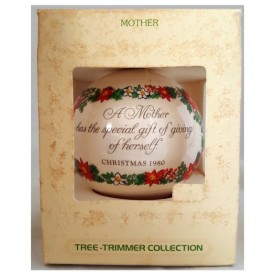 Vintage 1980 Hallmark Satin Ornament Mother