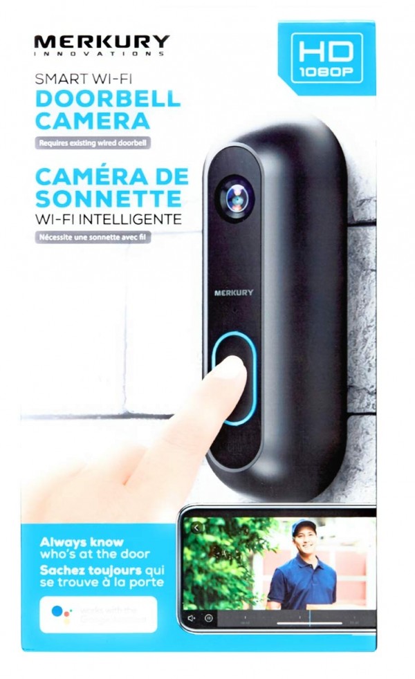 Merkury Innovations Smart Wifi Doorbell Camera