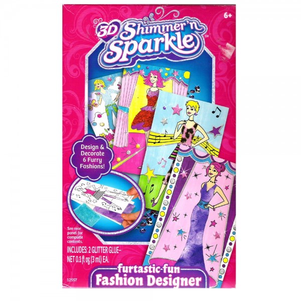 Cra-Z-Art 3D Shimmer n Sparkle Furtastic Fun Fashion Designer Toy