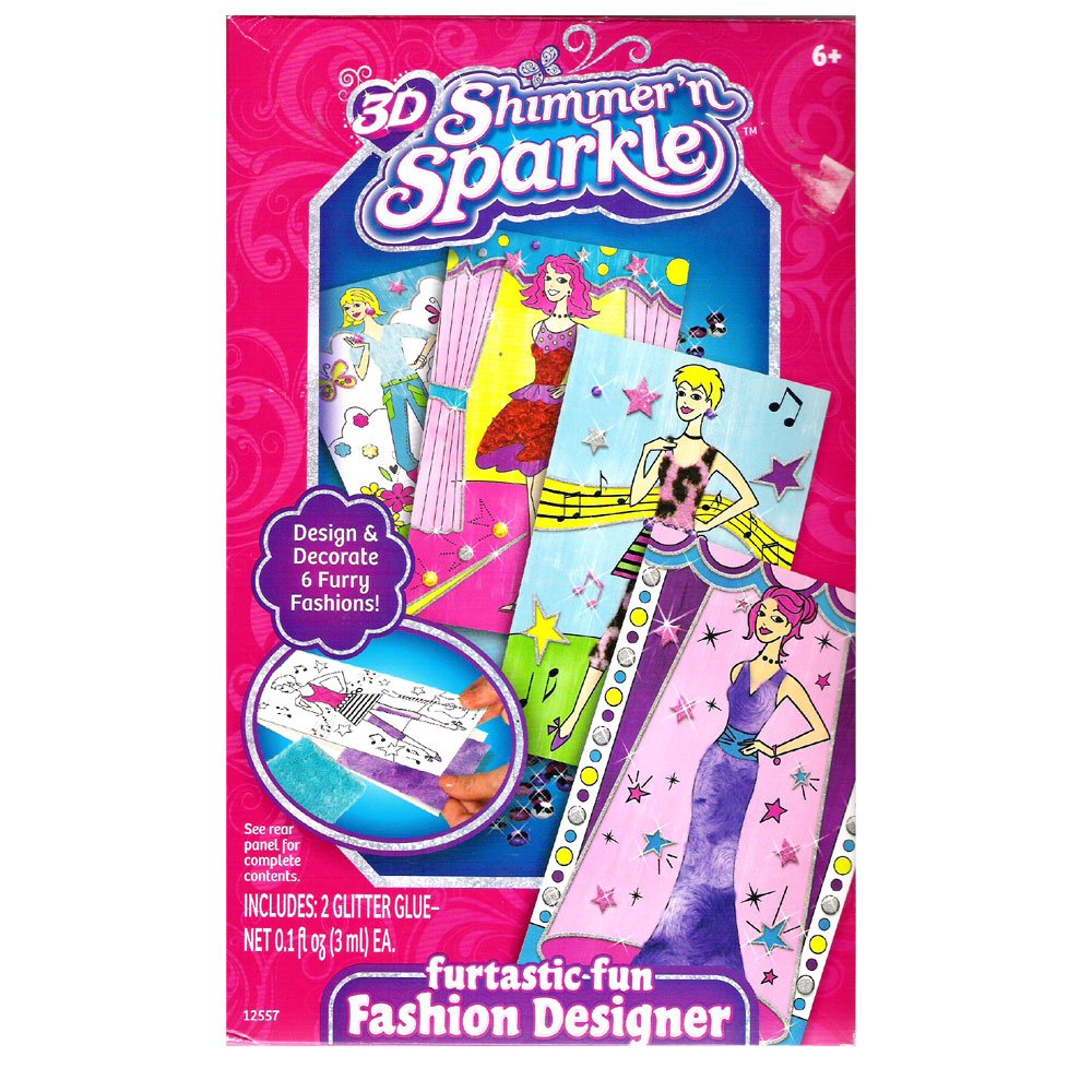 Cra-Z-Art 3D Shimmer n Sparkle Furtastic Fun Fashion Designer Toy ...