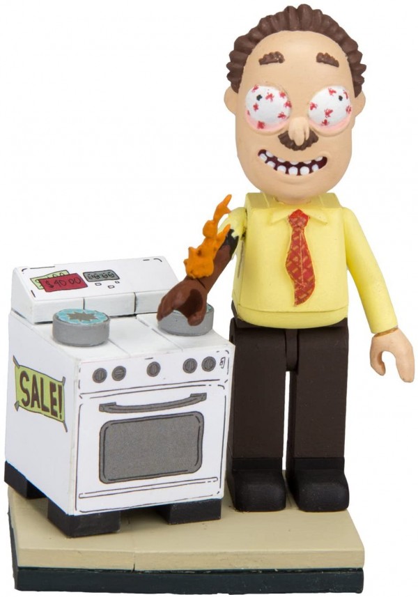 McFarlane Toys Rick & Morty Ants in My Eyes Johnson's Electronics Micro Construction Interlocking Building Set