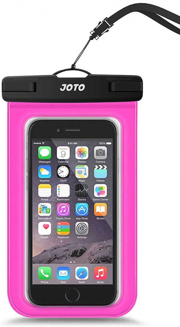 JOTO Universal Waterproof Pouch Cellphone Dry Bag Case for iPhone 11 Pro Max Xs Max XR X 8 7 6S Plus SE 2020, Galaxy S20 Ultra S20+ S10 Plus S10e S9 Plus S8/Note 10+ 9, Pixel 4 XL up to 6.9" -Magenta