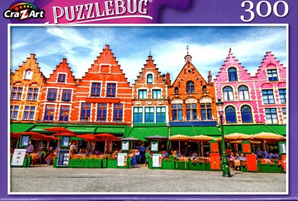 Market of Bruges, Belgium - 300 Pieces Jigsaw Puzzle