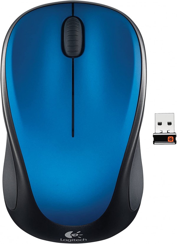 Logitech Wireless Mouse m317 with Unifying Receiver, Steel Blue